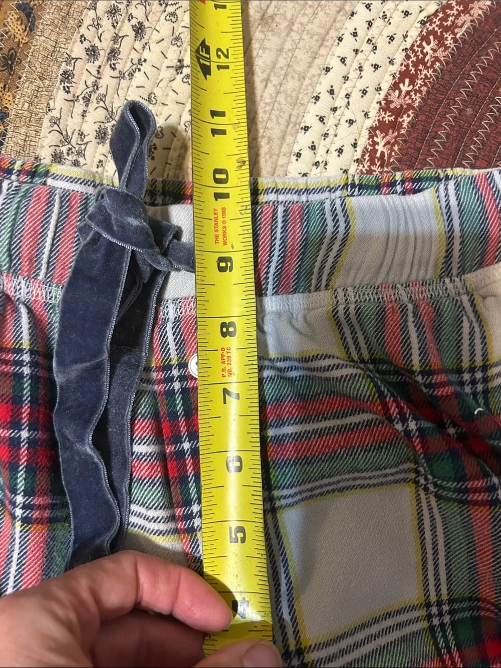 Aerie cotton flannel plaid pajama set